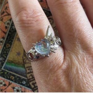 Faux Moonstone Ring 9.5